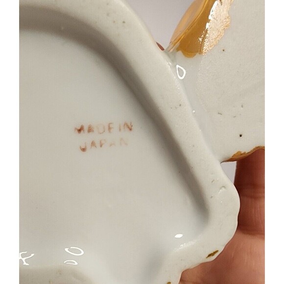 Vtg Bonzo Dog Puppy Salt Pepper Shaker Condiment Set Lusterware Japan - Picture 7 of 7